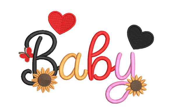 Baby Script with Hearts Sunflowers: A Designer's Review