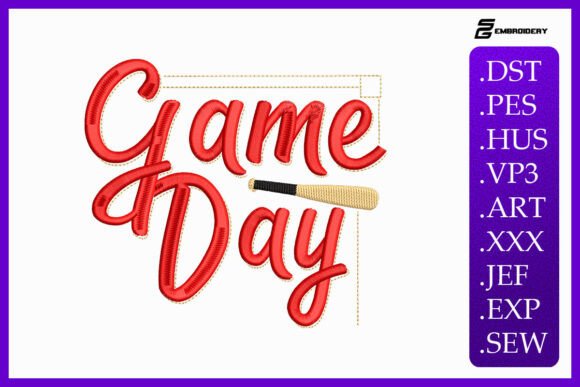 Baseball Game Day Sports: An Embroidery Design Review for Small Business Merch