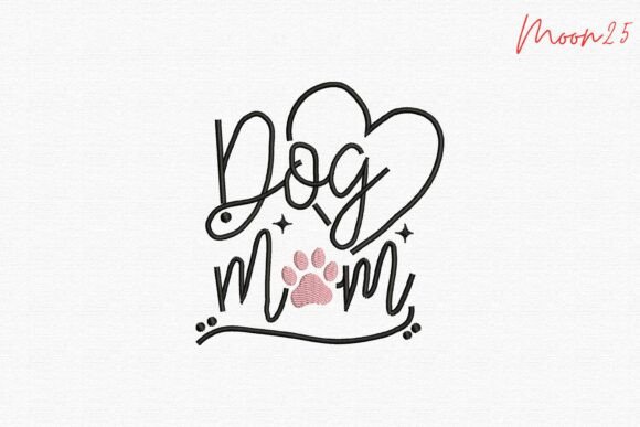 Dog Mom Paw Heart Embroidery Design Review