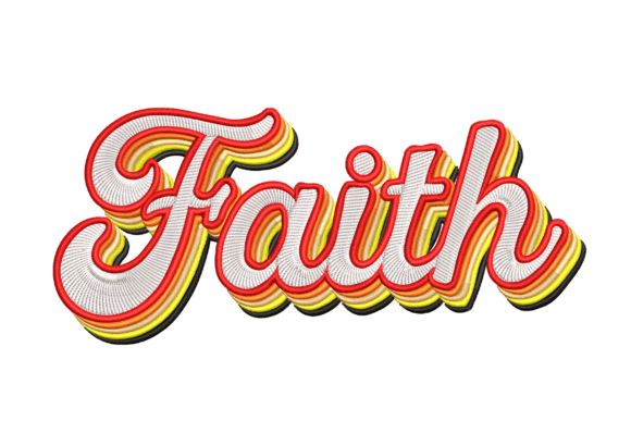 Faith Retro Embroidery Design Review for Etsy Sellers