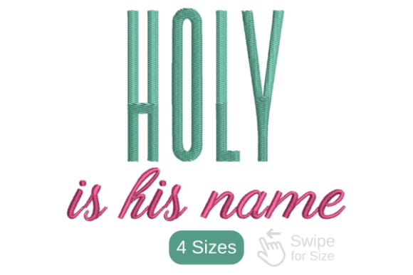 Holy is His Name Embroidery: A Designer's Review