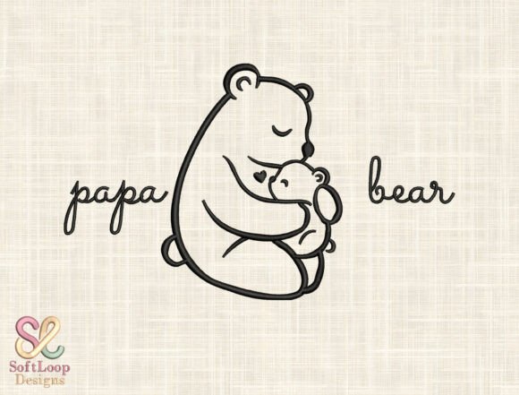 Papa Bear Embroidery Design Review for Seasonal Products
