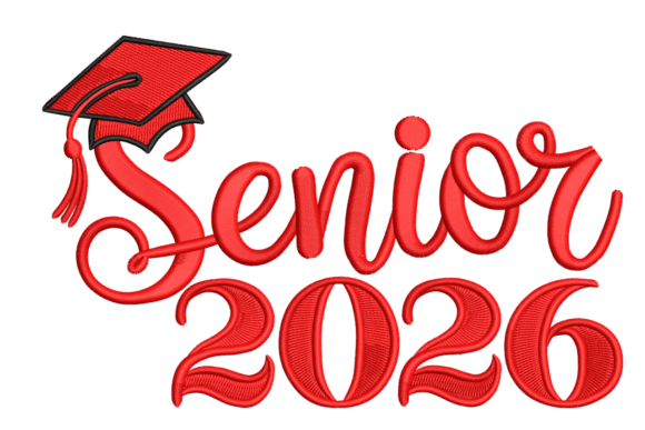 Senior 2026 with Grad Cap: An Embroidery Review