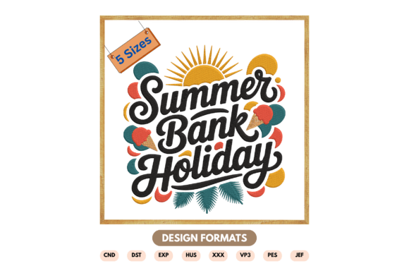 Summer Bank Holiday Embroidery Design Review for Boutique Sweatshirts