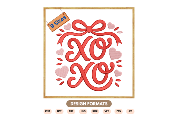XO XO Valentine Embroidery Design Review